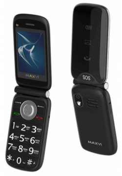 Мобильный телефон MAXVI E6 BLACK (2 SIM) 