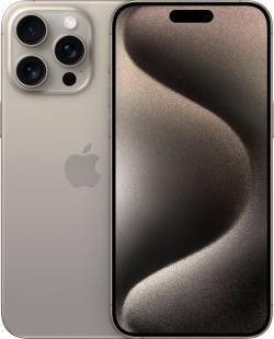 Смартфон Apple iPhone 15 Pro Max 1TB Natural Titanium MU603ZA/A Король среди