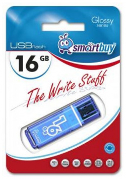 Флешка SmartBuy 16Gb Glossy blue USB 2 0 