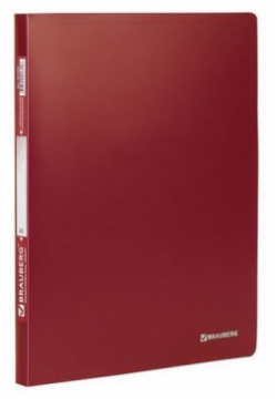 Папка с металлическим скоросшивателем BRAUBERG стандарт  красная до 100 листов 0 6 мм 221632 (8 шт )
