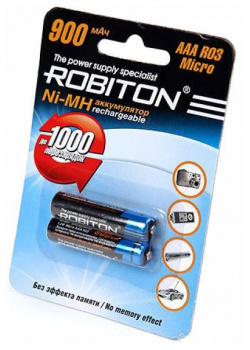 Аккумулятор Robiton AAA 950 mAh R2U (уп 2 шт) 4607075943308 