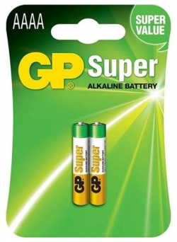 Батарейки алкалиновые GP Super 25А АААA  2 шт (4891199058615) 4891199058615 А