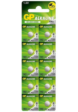 Батарейки алкалиновые GP 192A  10 шт (4891199015533) 4891199015533