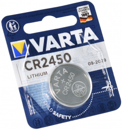 Батарейка Varta ELECTRONICS CR2450 BL1 3V (1 шт ) (06450101401) 06450101401 