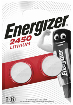 Батарейка Energizer CR2450 BL2 Lithium 3V (2 шт ) (E300830702) E300830702 