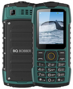 Мобильный телефон BQ 2439 Bobber IP68 Green Обеспечивает качественную связь по