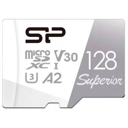 Карта памяти microSD 128GB Silicon Power Superior Pro A2 microSDXC Class 10 UHS I U3 Colorful 100/80 Mb/s SP128GBSTXDA2V20 
