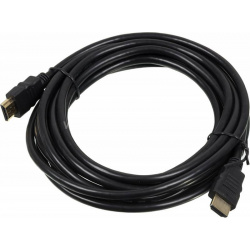 Кабель аудио видео High Speed ver 1 4 HDMI (m)/HDMI (m) 5м  Позолоченные контакты черный Noname