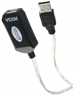Кабель VCOM USB2 0 repeater  Am Af 5м (VUS7049 5M) VUS7049 5M Удлинитель USB 2
