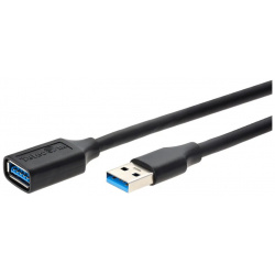 Кабель Telecom USB3 0 Am Af  5m черный (TUS708 5M) TUS708 Удлинитель USB 3