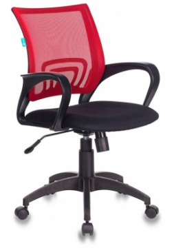 Кресло Бюрократ CH 695N/R/TW 11 спинка сетка красный TW 35N сиденье черный 
