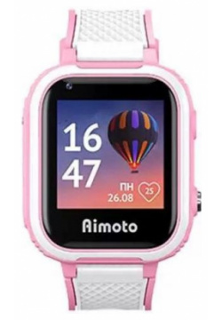 Детские умные часы Aimoto Pro Indigo 4G Pink хорошее состояние Кнопка жизни 