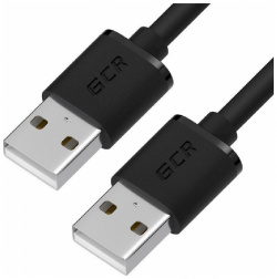 Кабель GreenConnect 1 8m USB AM/AM  черный (GCR UM5M BB2S 8m) GCR