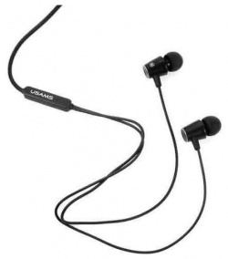 Наушники USAMS Stereo Headset EP 42 Jack 3 5mm  черные (SJ475HS01) УТ000023142
