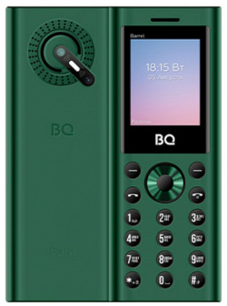 Мобильный телефон BQ 1858 BARREL GREEN BLACK (3 SIM) 