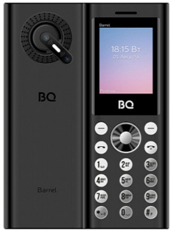 Мобильный телефон BQ 1858 BARREL BLACK SILVER (3 SIM) Компактный и удобный