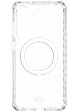 Чехол накладка ITSKINS HYBRID CLEAR w/MagSafe для Samsung Galaxy S24+  прозрачный SGKP HMACR TRSP