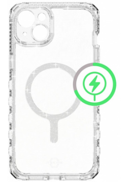 Чехол накладка ITSKINS SUPREME R SPARK MagSafe для iPhone 15 Plus  прозрачный AP5R MGSPA TRSP