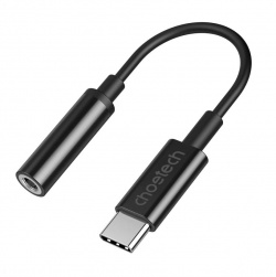 Аудио адаптер Choetech USB C  AUX Jack 3 5 мм (f) цвет черный (AUX003) AUX003 BK