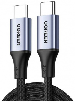 Кабель UGREEN USB C to 240W PD Fast Charging Cable  длина 1м цвет серый (15311) 15311