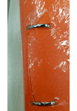 Тетрадь на кольцах А5 (175х220 мм)  120 л пластиковая обложка клетка с фиксирующей резинкой BRAUBERG оранжевая 403571 хорошее состояние
