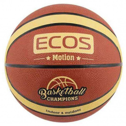 Мяч баскетбольный ECOS MOTION BB105 (№7  2 цвета 12 панелей)