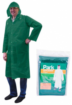 Дождевик — плащ RC 70  размер L (130x140см) зеленый материал: ПЕВА Park