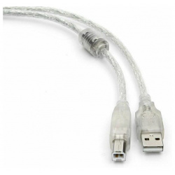Кабель Gembird Cablexpert Pro USB 2 0 AM/BM 2m Transparent CCF USB2 AMBM TR 