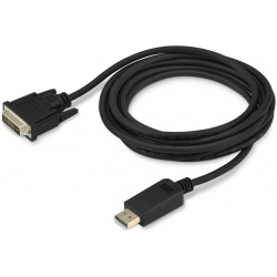 Кабель аудио видео Buro 1 1v DisplayPort (m)/DVI D (Dual Link) (m) 3м  Позолоченные контакты черный (BHP DPP_DVI 3) BHP 3