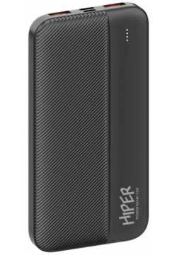 Внешний аккумулятор Hiper SM10000 10000mAh 2 4A 2xUSB черный (SM10000 BLACK) BLACK 