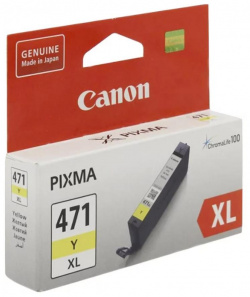 Картридж Canon CLI 471XLY (0349C001) для Pixma MG5740/MG6840/MG7740  желтый 0349C001