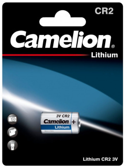 Батарейка Camelion CR2  BL 1 (CR2 BP1 3В) (1 шт в уп ке) 2743