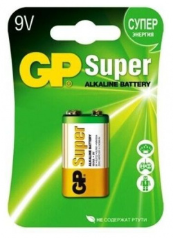 Батарейка GP 1604A 5CR1 10/200  Super (1 шт в уп ке) крона блистер 4891199002311