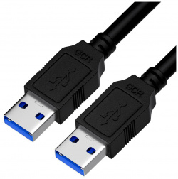 Кабель GreenConnect USB 3 0  2 0m AM/AM черный (GCR 53055) GCR 53055