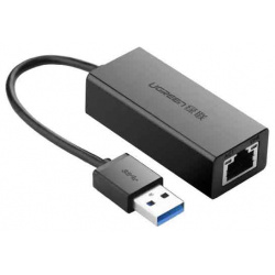 Адаптер UGREEN CR111 (20256) USB 3 0 Gigabit Ethernet Adapter черный 