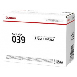 Тонер Картридж Canon 039BK 0287C001 черный (11000стр ) для LBP 351 