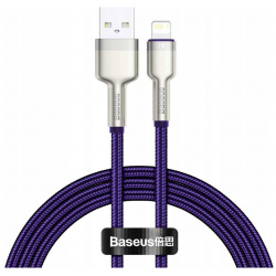 Кабель Baseus Cafule Series USB  Lightning 2 4A 1m Purple CALJK A05
