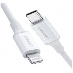 Кабель UGREEN US171 (60749) USB C to Lightning Cable M/M Nickel Plating ABS Shell  2 м белый