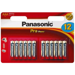 Батарейки Panasonic LR03XEG/12BW AAA щелочные Pro Power multi pack в блистере 12шт LR03XEG/12HH 