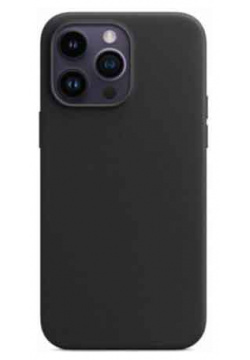 Чехол защитный Red Line для iPhone 14 Pro Max  MagSafe кожаный черный УТ000032540