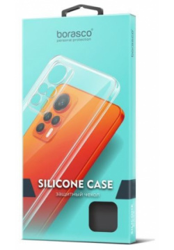 Чехол силиконовый BoraSCO для Xiaomi Redmi Note 13 Pro + прозрачный 73010 