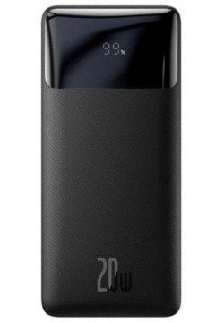 Внешний аккумулятор Baseus Power Bank Bipow Digital Display 10000mAh 20W Black PPDML L01 