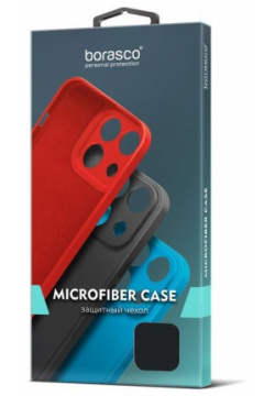 Чехол BoraSCO Microfiber Case для Xiaomi Redmi Note 13 4G черный 73099 