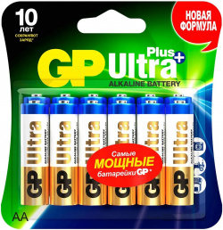 Батарейки алкалиновые GP Ultra Plus Alkaline 15А AА  12 шт на блистере 616_