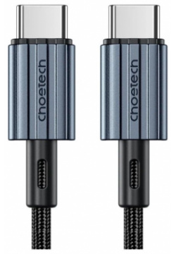 Choetech  Кабель для передачи данных и зарядки USB Type C PD 60Вт нейлоновая оплетка 1 2м