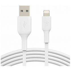 Кабель Belkin BoostCharge USB A Braided Cable with Lightning Connector белый CAA002BT1MWH 