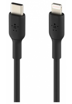 Кабель Belkin BoostCharge USB C to Lightning Cable  Длина: 1м черный CAA003BT1MBK