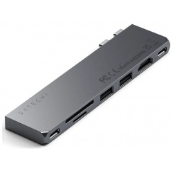 Адаптер Satechi USB C Pro Hub Slim Adapter  Цвет: серый космос ST HUCPHSM