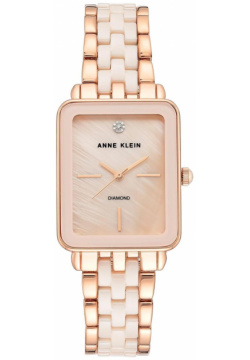 Наручные часы Anne Klein 3668LPRG Женские кварцевые прямоугольной формы