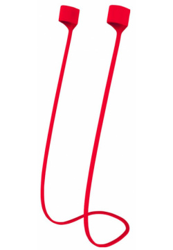 Ремешок силиконовый mObility для Airpods  красный УТ000018888 Red line